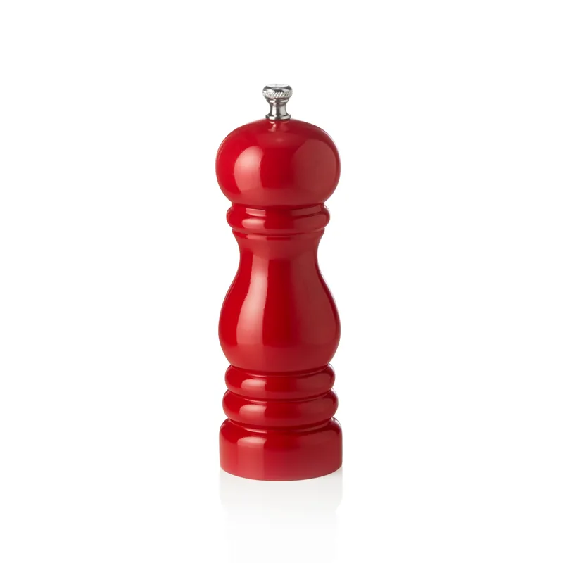 Pepermolen met keramisch maalwerk CLASSIC MILL, hoogte 15 cm, rood glanzend, hout Bestseller