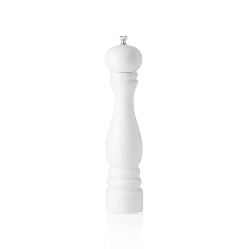 Alleen Vandaag Zoutmolen met keramisch maalwerk CLASSIC MILL, hoogte 30 cm, wit glanzend, hout
