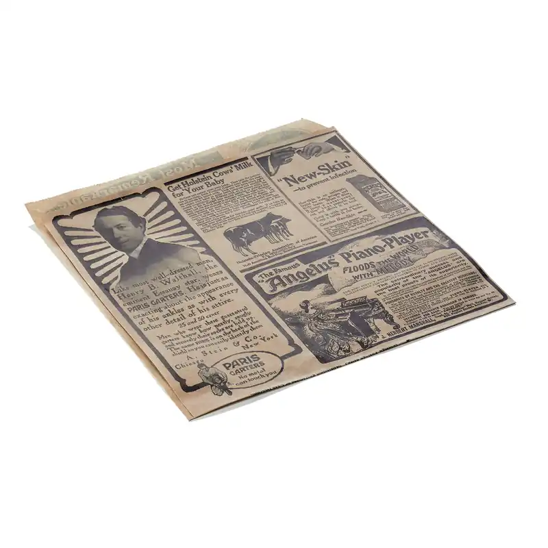 Snelle Levering Afhaalzak Times Brown WRAP & GO, 17 x 18 cm, Set van 1000 stuks, aan twee zijden geopend, vetpapier