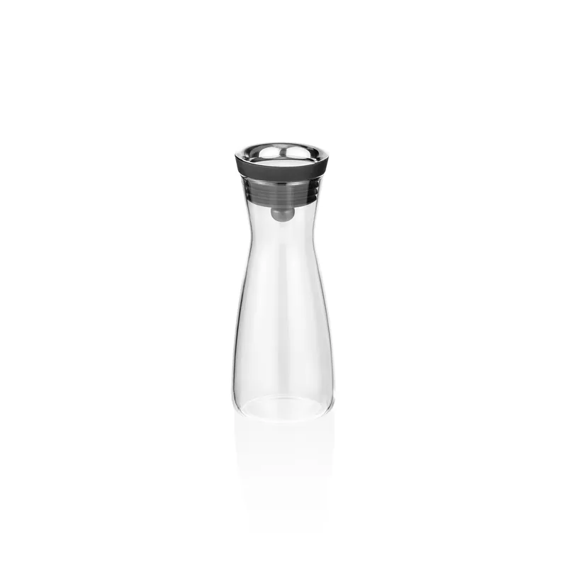 Finale Uitverkoop Karaffe, 0,8 l, Ø 6,5 cm, borosilicaatglas, roestvrij staal, silicone