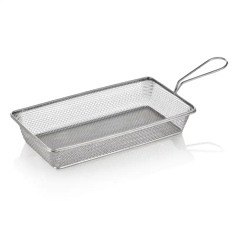 Serveer- en frituurmand, 28 x 16 x 5 cm, chroom-nikkelstaal Express Levering