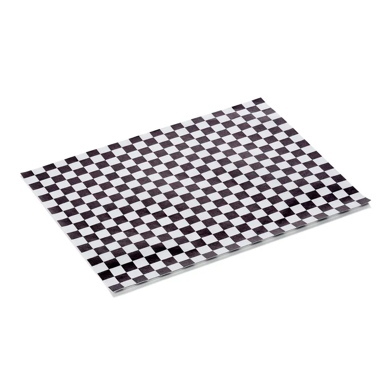 Burgerpapier Zwart-Wit Set WRAP & GO, 25 x 20, Set van 1000 stuks, vetpapier Weekendaanbieding