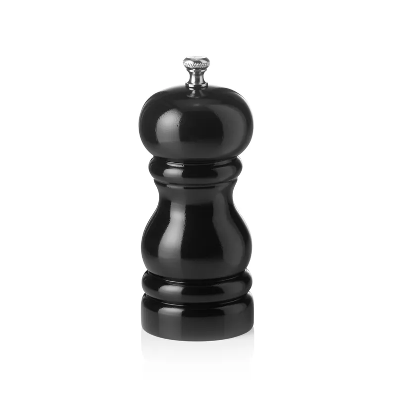 Meest Verkocht Pepermolen met keramisch maalwerk CLASSIC MILL, Hoogte 11 cm, zwart glanzend, hout