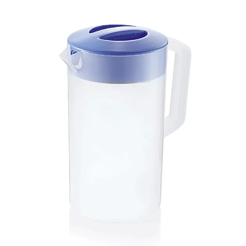 Kan met een blauwe deksel, 2,5 l, schaalverdeling 250 ml, polypropyleen Actieprijs