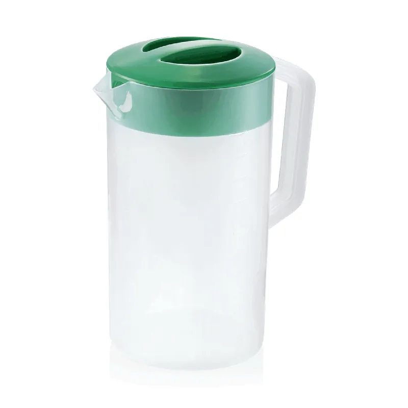 kan met groene deksel, 2,5 liter, schaalverdeling 250 ml, polypropyleen Betrouwbaar