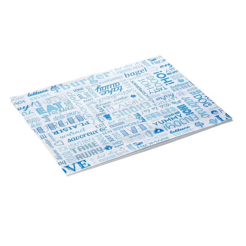 Hamburgerpapier Fish Set WRAP & GO, 28 x 34 cm, Set van 1000 stuks, vetvrij papier Beste Prijs