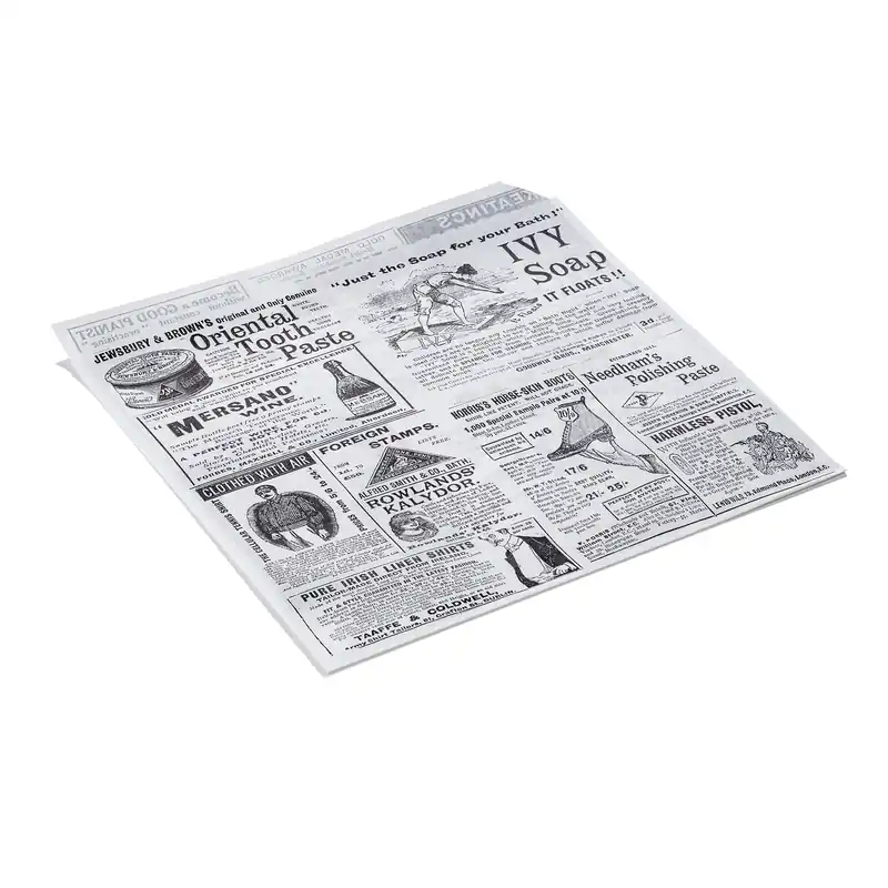 Afhaalzak Times White Set WRAP & GO, 13 x 14 cm, Set van 1000 stuks, 2-zijdig geopend, bakpapier Koop Online