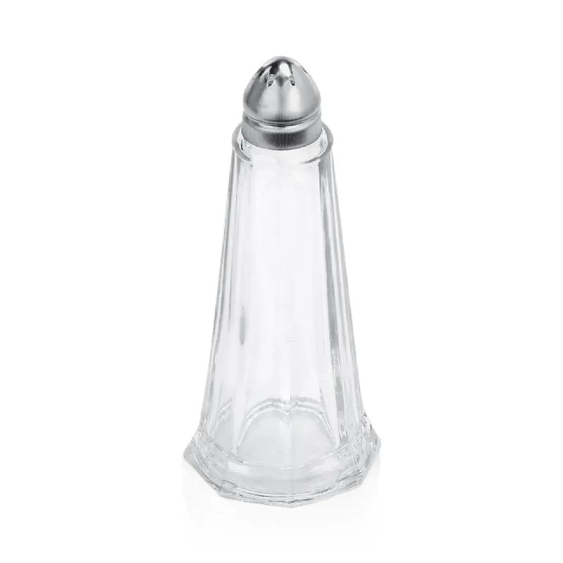 Beste Prijs Zout- en peperstrooierset, Ø 4,5 cm, Hoogte 11 cm, Set van 12 stuks, RVS, glas