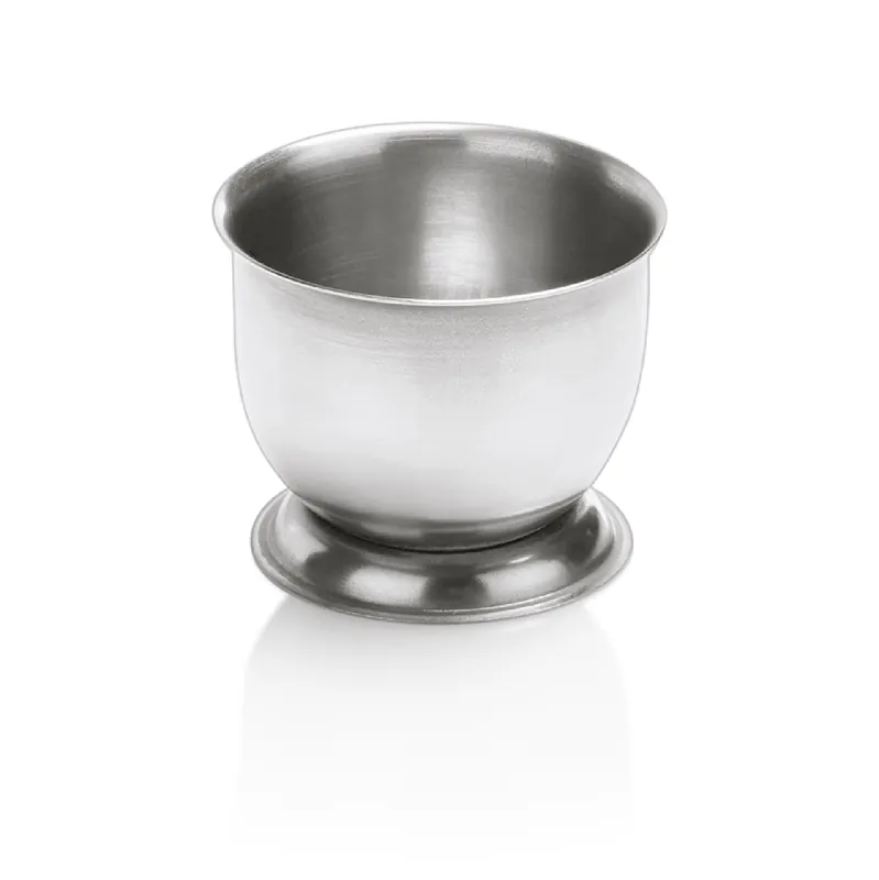 Koop Vandaag Eierbekerset, zonder gat, 4 cm, Set van 6 stuks, chroom-nikkelstaal