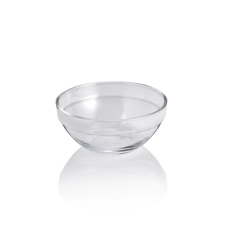 Koop Online Kom-Set, diameter 17 cm, hoogte 8 cm, 3-delige set, gehard glas