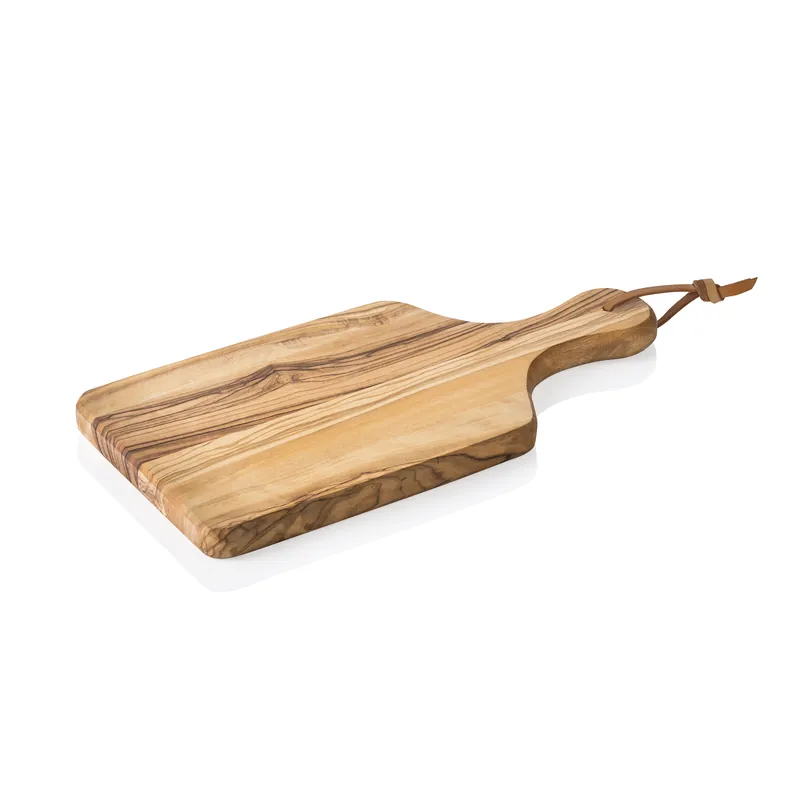 Nu Kopen Serveerplank PURE OLIVE, met handvat, 24 x 11 cm, olijfhout