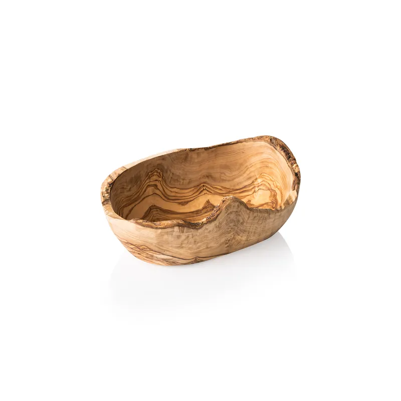 Beperkte Voorraad Schaal PURE OLIVE, 25 x 15 x 10 cm, olijfhout