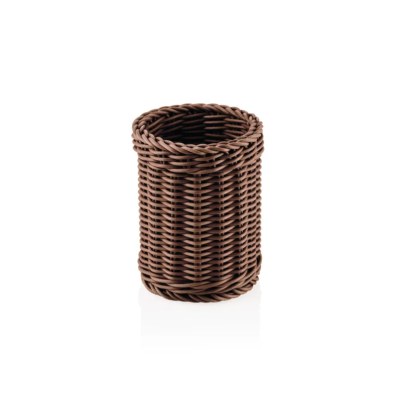 Bestekkorf WEAVER PRO systeemkorven, Ø 12 cm, hoogte 15 cm, bruin, polypropyleen Betaalbaar