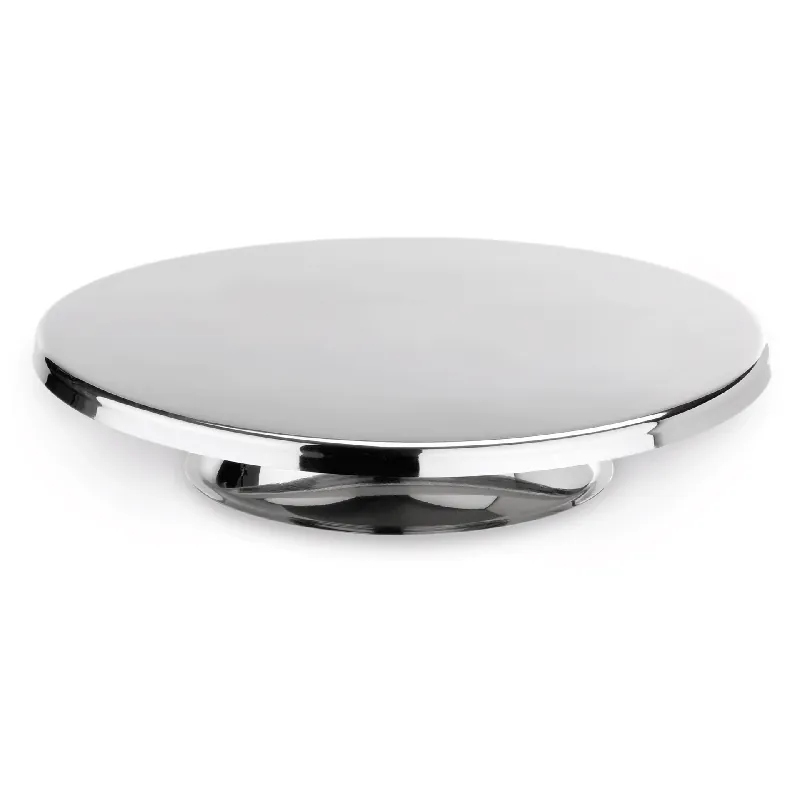 Express Levering taartplateau, Ø 30 cm, hoogte 6 cm, chroom-nikkelstaal