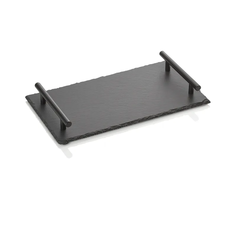 Aanbieding GN Natuurlijke leisteenplaat met handgrepen 1/3 SLATE LINE, natuurlijke leisteen