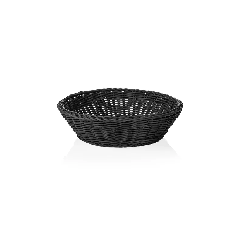 Lage Kosten Mand WEAVER PRO tafelmanden, Ø 29 cm, hoogte 7 cm, zwart, polypropyleen
