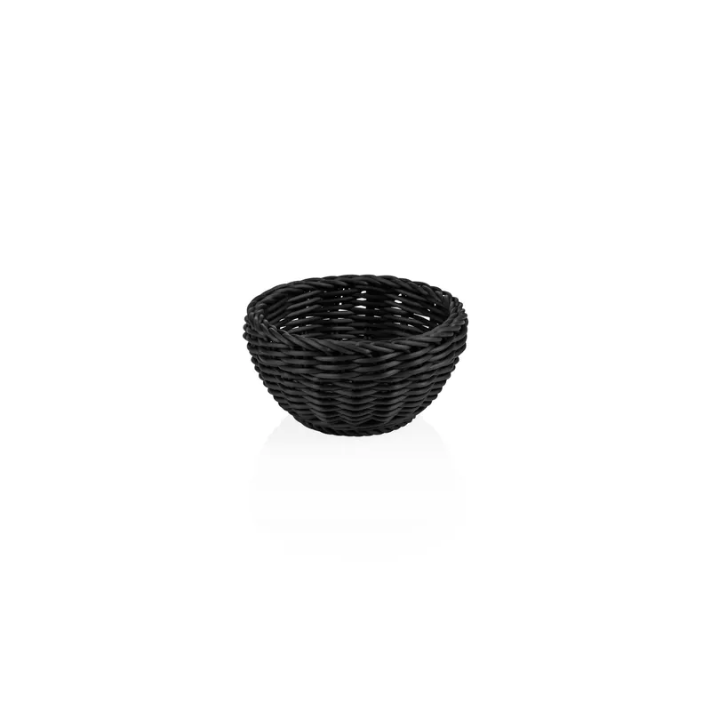 Actieprijs Mand WEAVER PRO tafelmanden, Ø 16 cm, hoogte 8 cm, zwart, polypropyleen
