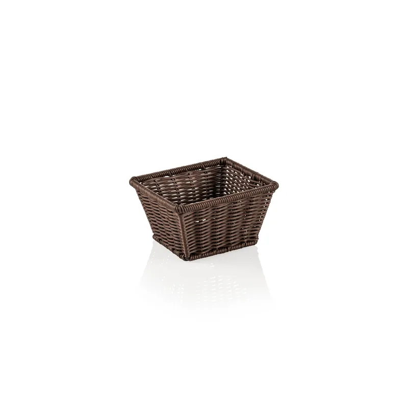 Rechtstreeks Van De Fabrikant GN manden 1/6 WEAVER PRO GN manden, bruin, polypropyleen, chroom-nikkelstaal 18/10
