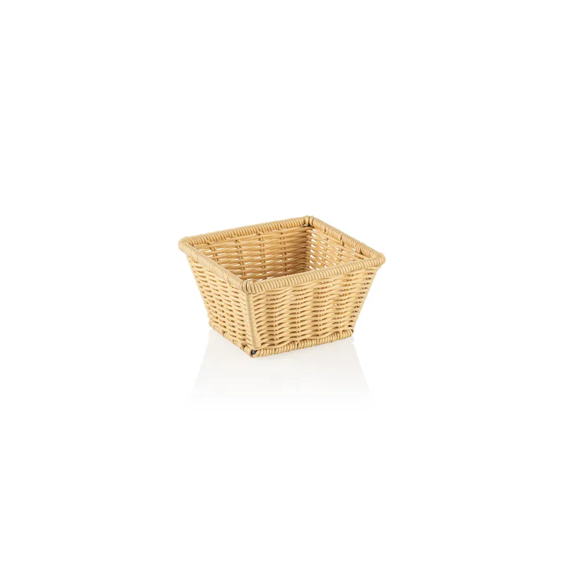 GN korf 1/6 WEAVER PRO GN korven, licht beige, polypropyleen, chroom-nikkelstaal 18/10 Op = Op