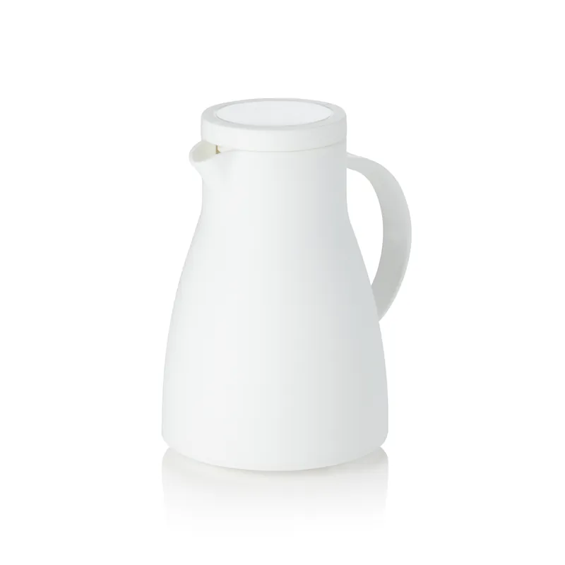 Veilige Betaling thermoskanne, 0,7 l, Ø 12,5 cm, Hoogte 19,5 cm, wit, polypropyleen