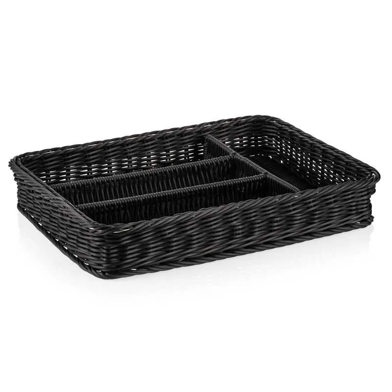 Bestekkorf WEAVER PRO systeemkorven, 40 x 30 x 6,5 cm, zwart, polypropyleen Nu Kopen
