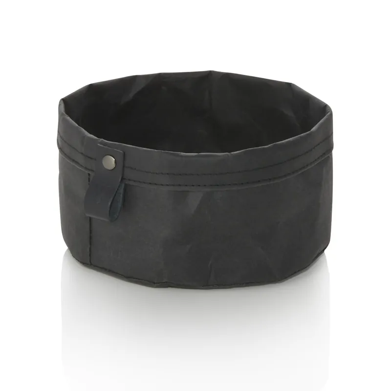 Broodzak CRAFT & CRUMBLE, Ø 17 cm, hoogte 11 cm, zwart, kraftpapier Express Levering