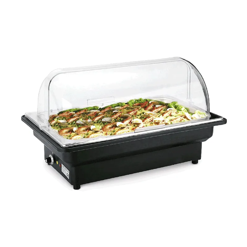 Must-Have Elektrische warmhoudpan GN 1/1, 56 x 36 x 32 cm, roestvrij staal, polypropyleen, polycarbonaat