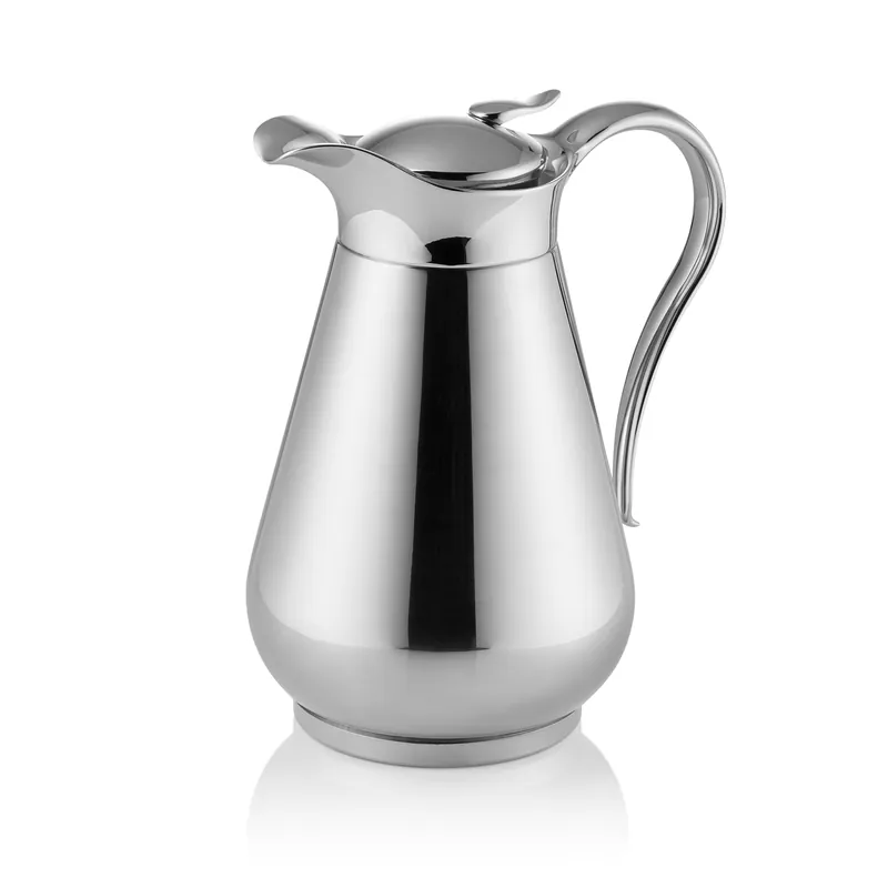 Koopje Thermoskanne, 1 liter, Ø 13,5 cm, hoogte 19 cm, chroom-nikkelstaal 18/8