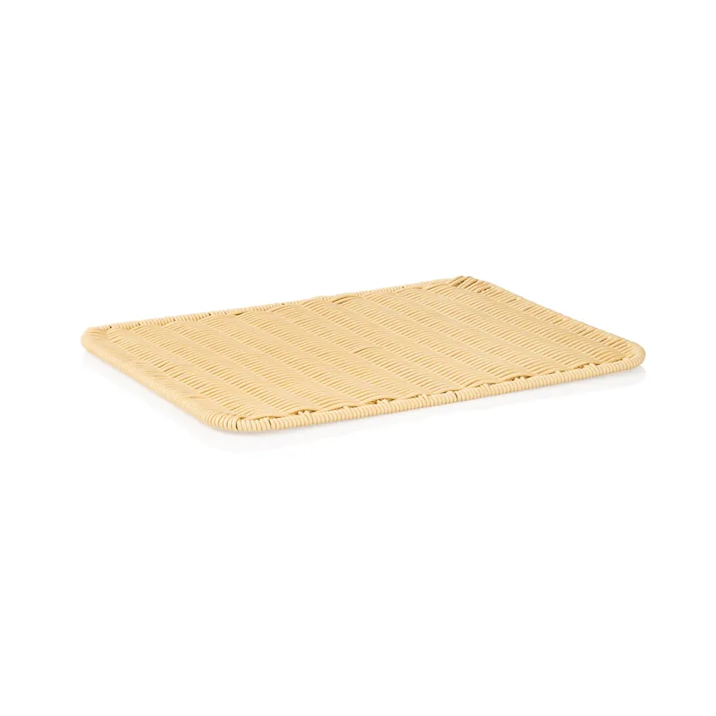 Uitlaaddienblad WEAVER PRO systeemkorven, 40 x 30 x 1 cm, lichtbeige, polypropyleen Populair