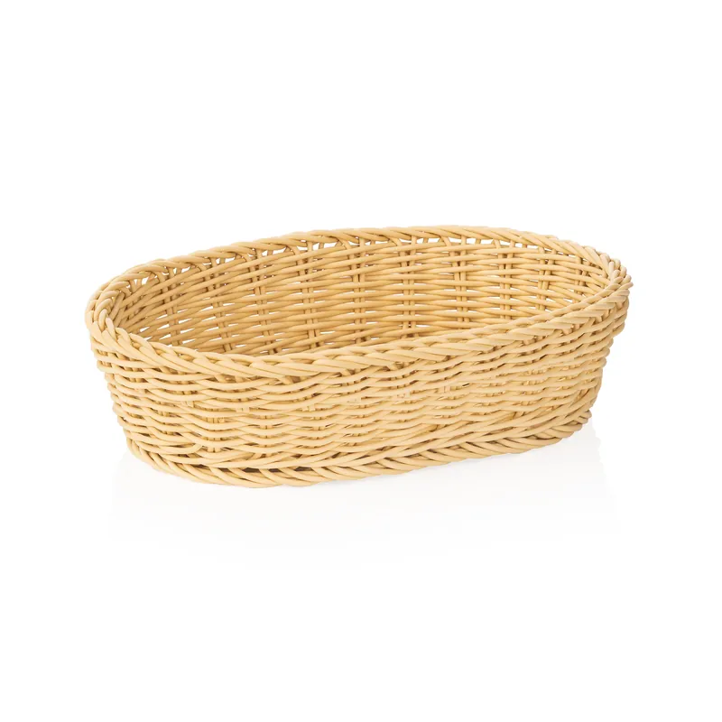 Favoriet Mand WEAVER PRO tafelmanden, 28 x 16 x 8 cm, ovaal, lichtbeige, polypropyleen
