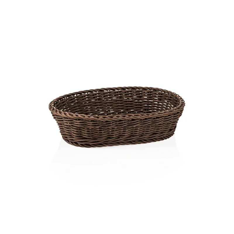 Beperkte Voorraad Korf WEAVER PRO tafelkorven, 32 x 23 x 7 cm, ovaal, bruin, polypropyleen