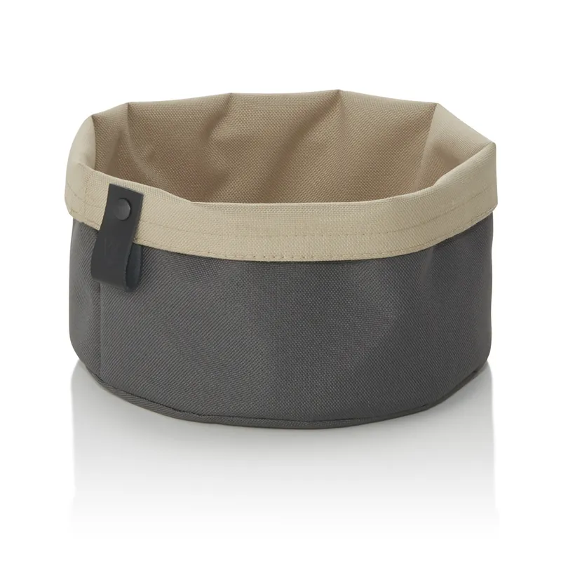 Broodtas FLIP TETRON, Ø 20 cm, hoogte 13 cm, lichtgrijs/khaki, Tetron Nu Kopen