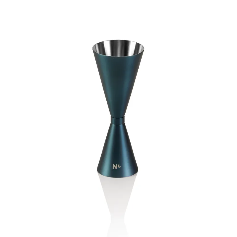 Slim Jigger NOCTURN, 3/6 cl, Ø 5 cm, Hoogte 13 cm, mat blauw, roestvrij staal 18/8 Exclusieve Aanbieding