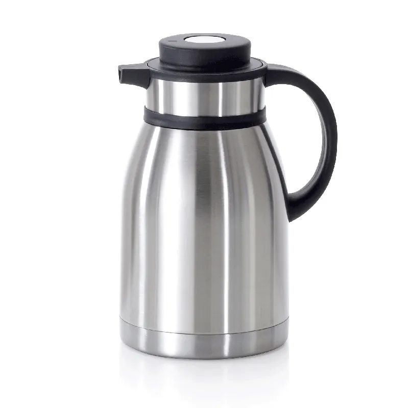 Thermoskanne, 2,5 l, Ø 14 cm, hoogte 29,5 cm, dubbelwandig, chroom-nikkelstaal Direct Verzonden