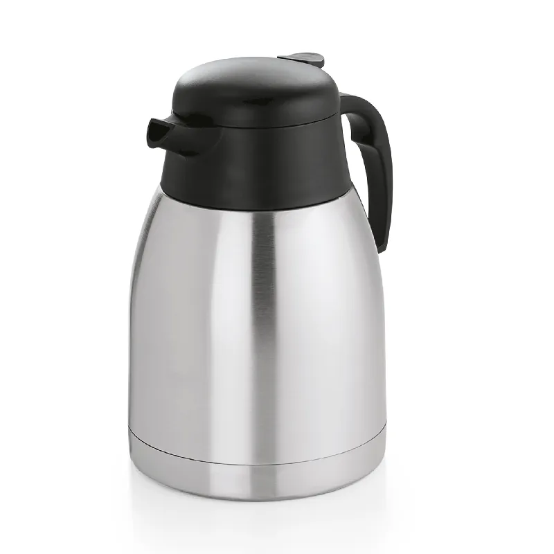 Voordeelprijs thermoskanne, 1,5 liter, Ø 14 cm, hoogte 22 cm, dubbelwandig, chroom-nikkelstaal
