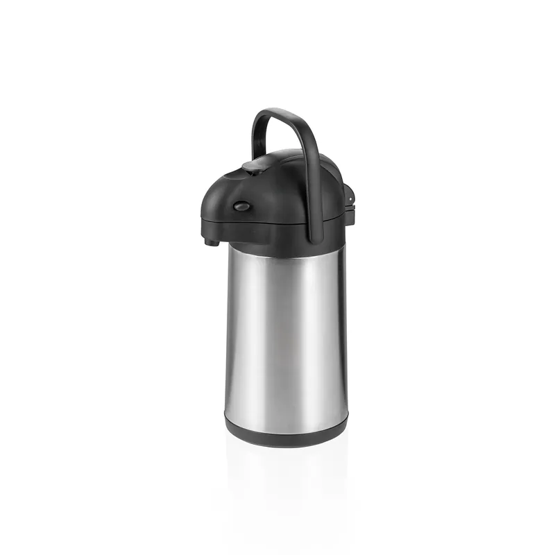 Aanbieding Pomp thermoskanne, 2,2 ltr., chroom-nikkelstaal