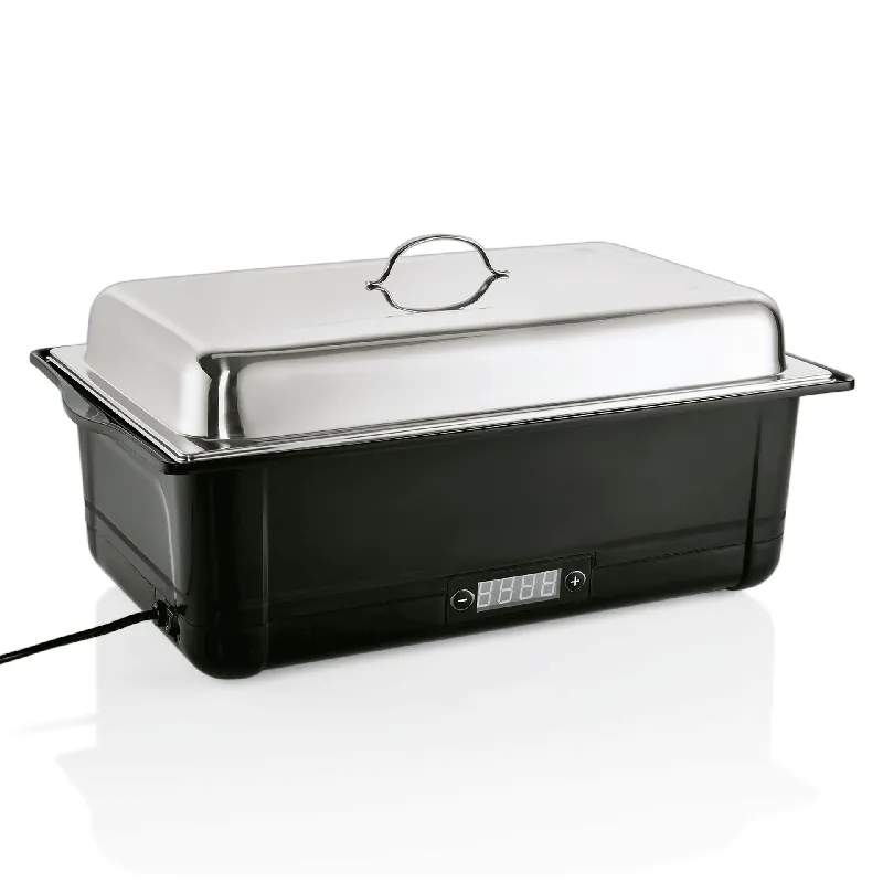 Elektrische chafing dish GN 1/1, 58 x 35 x 28 cm, polypropyleen, roestvrij staal met chroom en nikkel Direct Beschikbaar