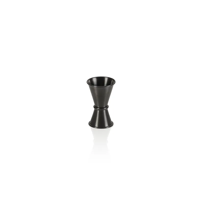 Jigger, Ø 4,5 cm, hoogte 7 cm, 1,5/3 cl, zwart, chroom-nikkelstaal, PVD-bescherming Meest Verkocht