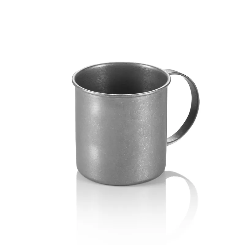 Moscow Mule-set, 0,45 l, Ø 9 cm, hoogte 9 cm, vintage, set van 2 stuks, roestvrij staal, PVD-coating Direct Verzonden