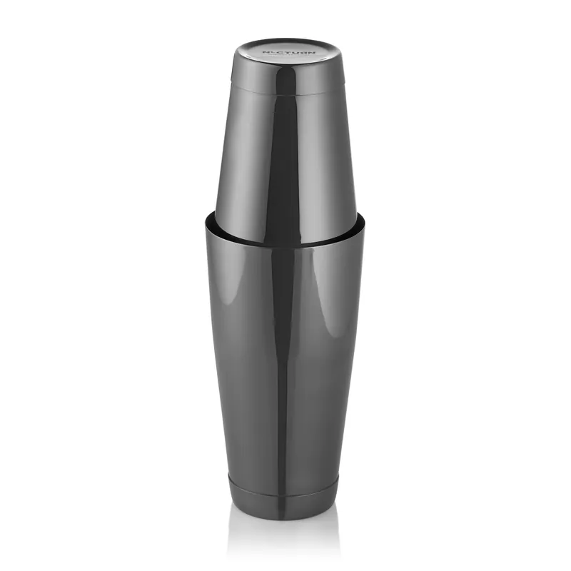 Hete Deal Shaker Tin Tin NOCTURN, 0,8 ltr., Ø 9 cm, gun metal, chroom-nikkelstaal 18/8