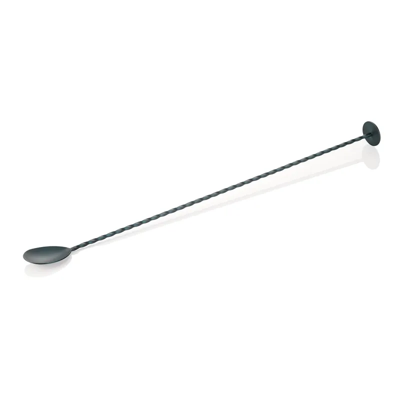 Gecertificeerd Barlepel Twisted NOCTURN, met stamperkop, 40 cm, mat blauw, chroom-nikkelstaal 18/8