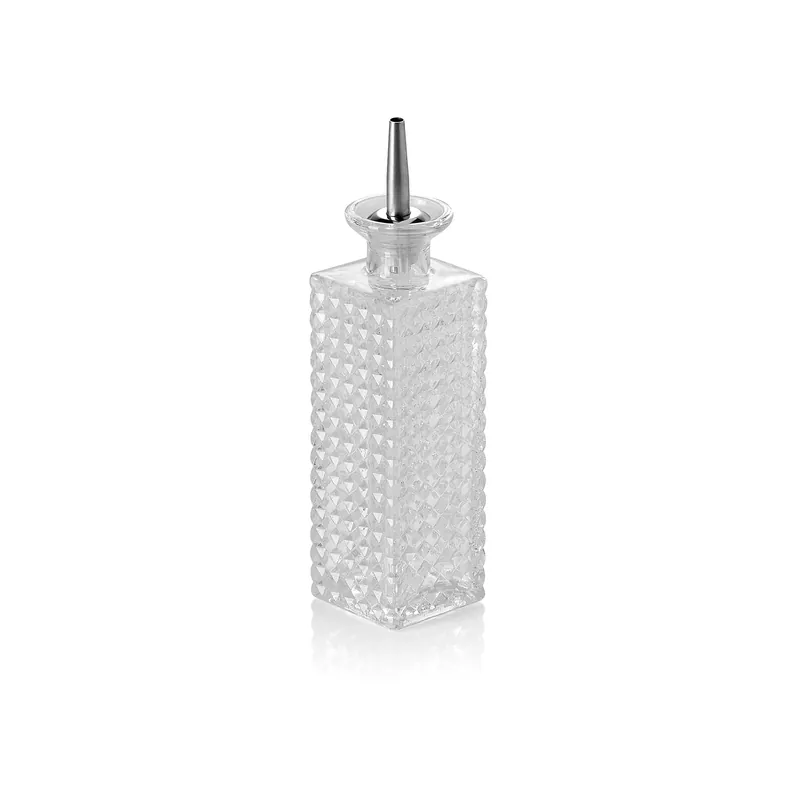 Bittersfles NOCTURN, 0,23 l, 5,5 x 5,5 x 17 cm, glas, roestvrij staal Op = Op