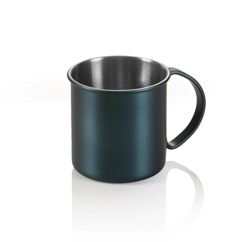 Moscow Mule NOCTURN, 0,45 liter, Ø 9 cm, Hoogte 9 cm, mat blauw, Chroom-nikkelstaal 18/8 Merkproduct
