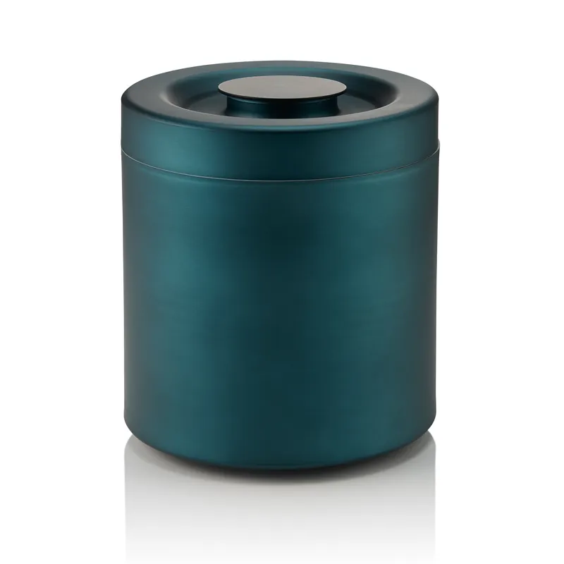 Koelbox NOCTURN, Ø 18,5 cm, Hoogte 21 cm, mat blauw, aluminium, polystyreen Goedkoop