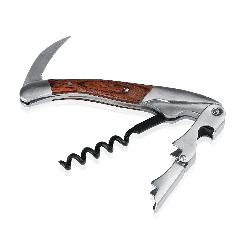 kelnermes met houten handvat, 12 cm, roestvrij staal Korting