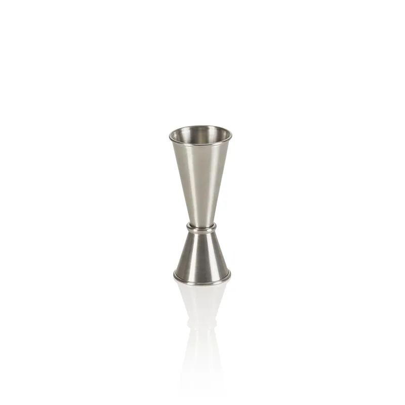 Koop Online jigger, Ø 4,5 cm, hoogte 11,5 cm, 2,5/5 cl, chroomnikkelstaal