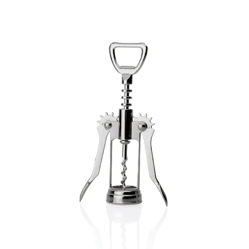 Hefboomkurkentrekker met flesopener, 17 cm, verchroomd, messing Merkproduct