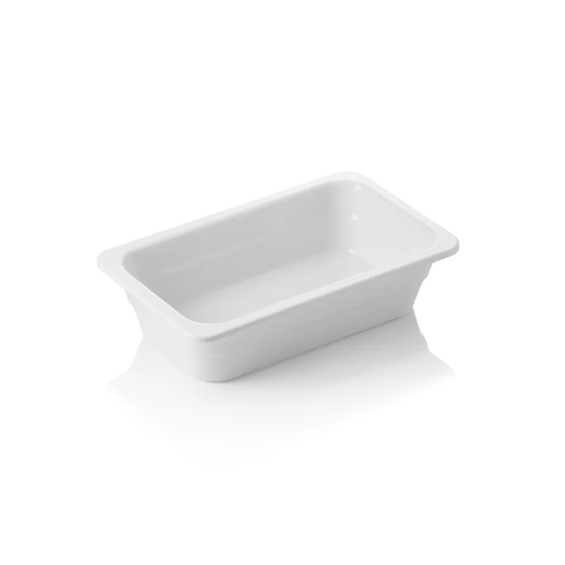 Gecertificeerd GN-container GN 65 wit 1/4-065 mm, wit, melamine