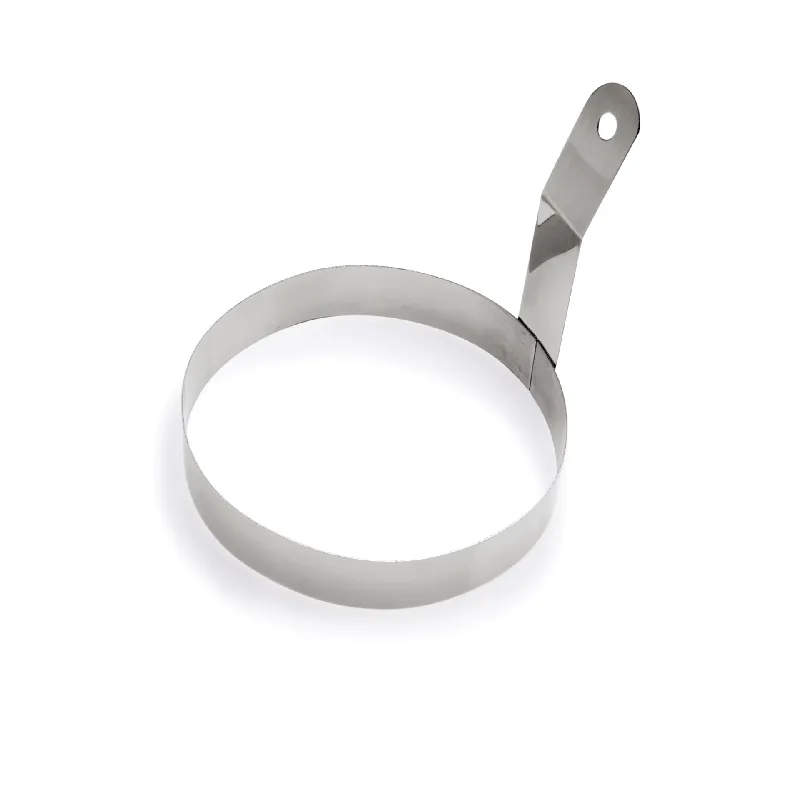 Koop Online Bratringset, Ø 10 cm, Hoogte 2,5 cm, Set van 4 stuks, chroom-nikkelstaal