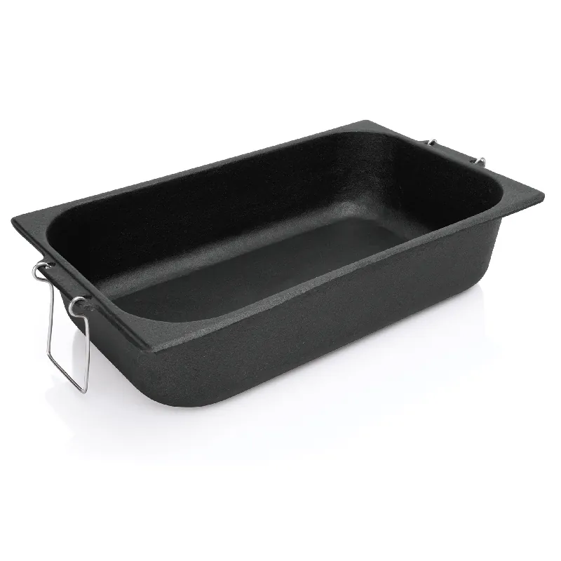 Braadpan met inklapbare handgrepen, 52 x 31,5 x 12,5 cm, gietijzer Gecertificeerd